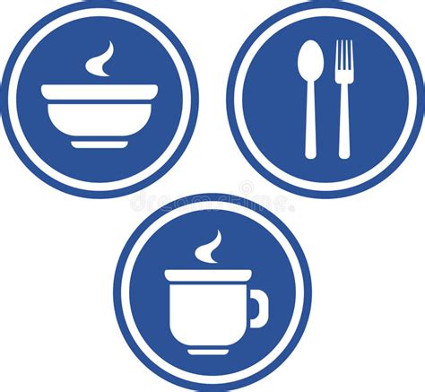 Food And Drink Vector Icons Stock Vector Illustration Of Dish Cafe