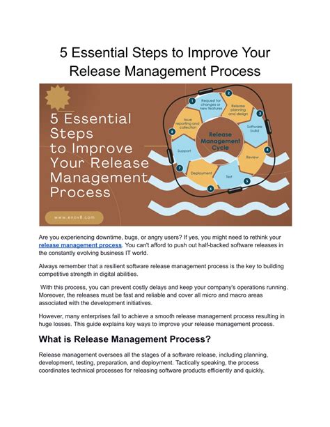 Ppt 5 Essential Steps To Improve Your Release Management Process