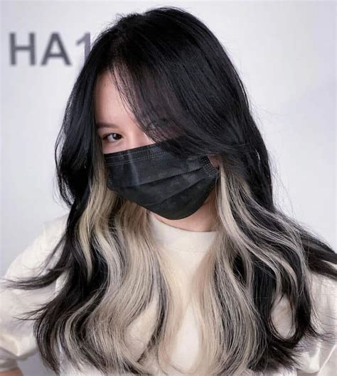 Top 48 Image Black Hair With White Highlights Vn