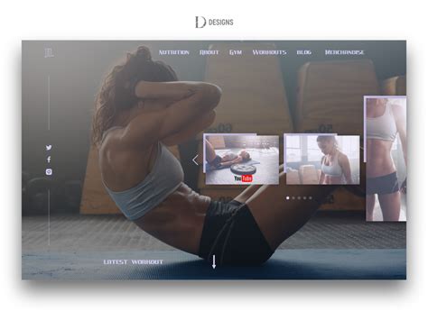 Gym Work Out Website Design By David Lower On Dribbble