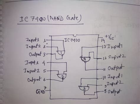 Solved For All Gates Write The Ic Pin Numbers Alongside The Input