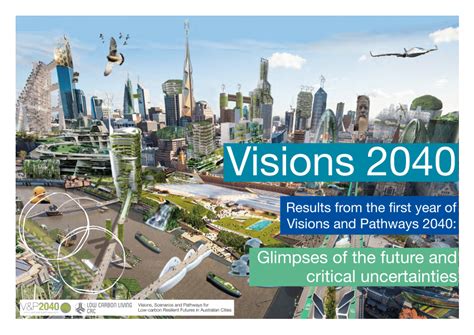 Pdf Visions 2040 Results From The First Year Of Visions And Pathways