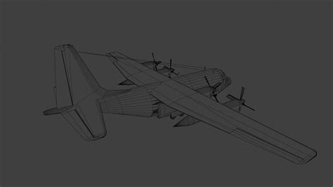 Artstation Lockheed Ac 130 With Interior 3d Model Low Poly 3d Model