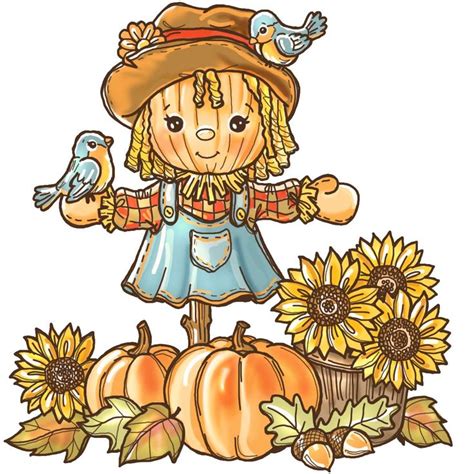 Adorable Scarecrow Girl High Resolution Scarecrow Drawing Scarecrow