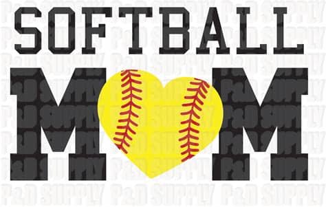 Completely free svg files for cricut, silhouette, sizzix and many other svg compatible electronic cutting machines. Softball Mom SVG DXF Digital Cut file for Cricut or