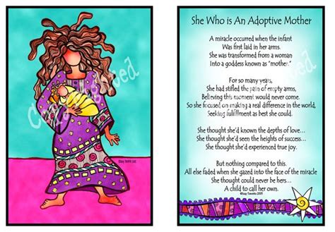 She Who Is An Adoptive Mother Adoption 8x10 Ty Art From Suzy