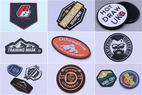 custom pvc rubber patches for hats clothingtags cn