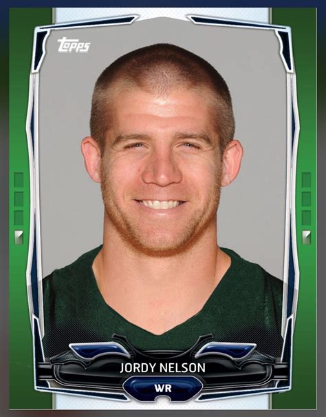 Jordy Nelson Green Bay Packers Green Parallel Card 2015 Topps Huddle