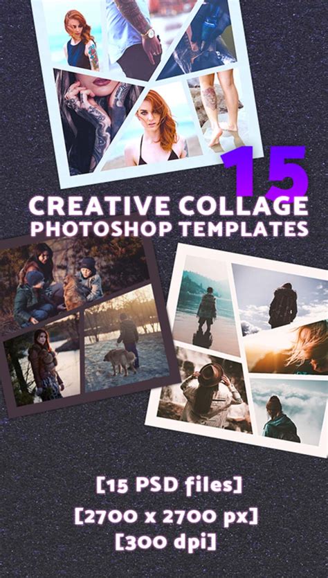35 Best Photoshop Collage Templates