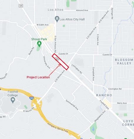 Construction Underway For Foothill Expressway Bicycle Lane Improvements In Los Altos County