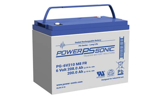 Pg 6v210 Fr 6v 208ah Long Service Life Vrla Battery Power Sonic