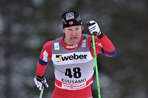 He has four world cup podiums, his best finish being second in individual sprint events (2006: Pølsa og Northug videre