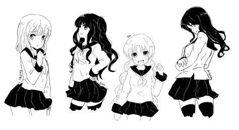 Anime School Uniform Drawing At