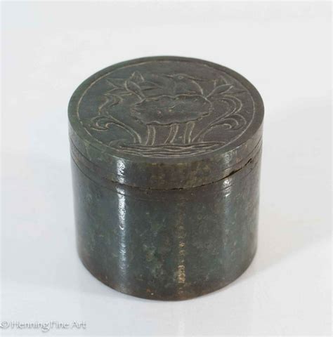 Beautiful Vintage Antique Chinese Soapstone Lidded Container Etsy