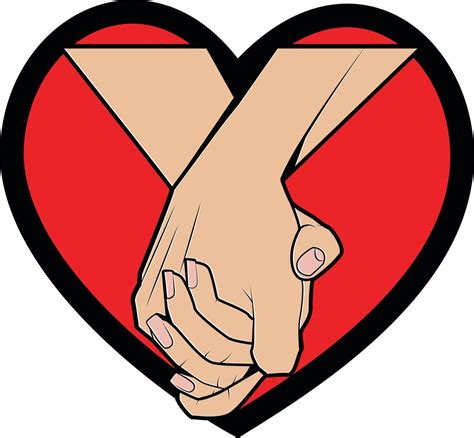 two persons holding hands together 22711049 vector art at vecteezy