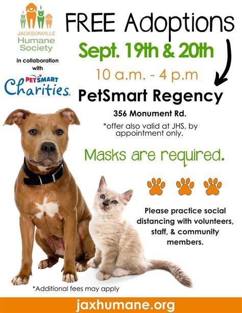 Jacksonville Humane Societyfree Adoptions At Petsmart Regency