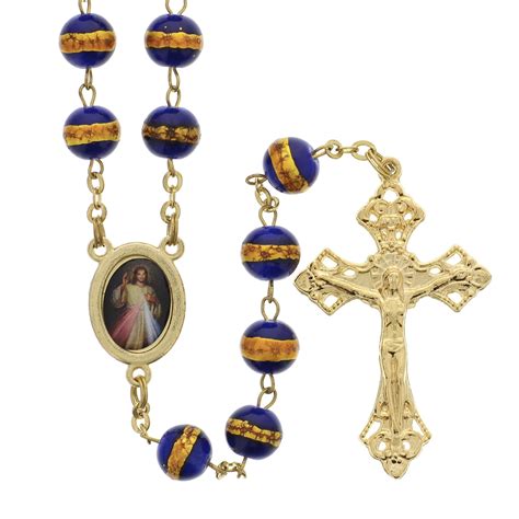 Find a divine mercy chaplet or rosary to pray the breathtakingly beautiful divine mercy chaplet. Royal Blue & Gold Divine Mercy Rosary | The Catholic Company