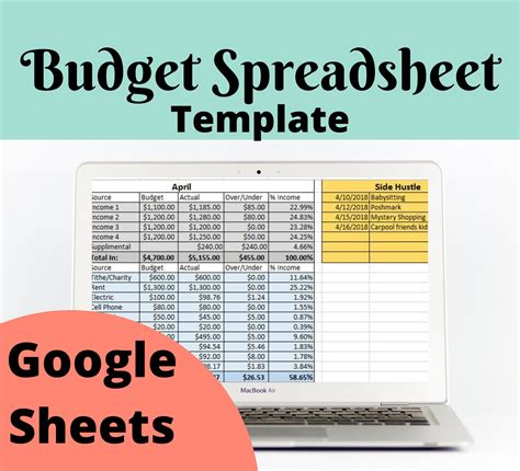 Monthly Budget Template Zero Based Budget Google Sheets Etsy Weekly Budget Template