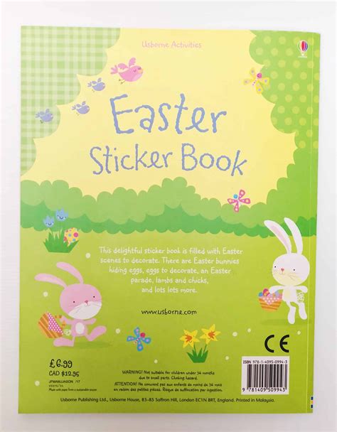 Usborne Easter Sticker Book Fun Easter Activities For Kids