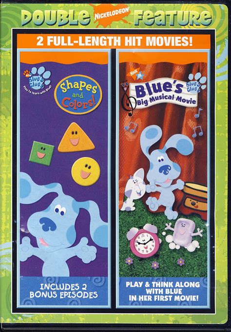 Blues Clues Shapes And Colorsblues Big Musical Movie Double