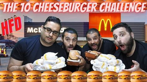 10 Mcdonalds Cheeseburger Challenge Youtube