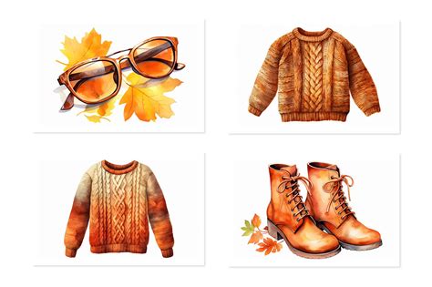 Autumn Clothes By Artsy Fartsy Thehungryjpeg