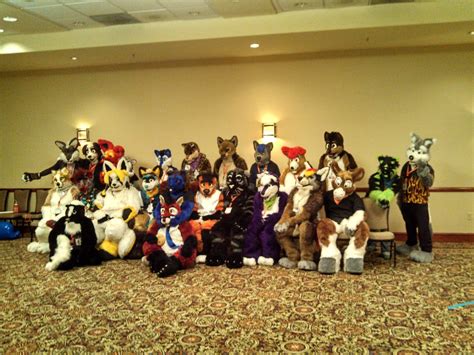 Fursuit Group Shot From Unthrocon 2013 Furry