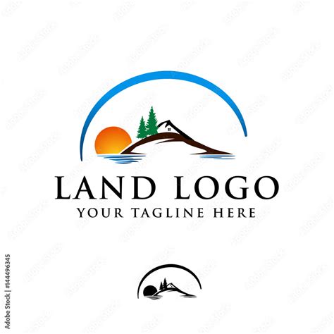 Land Logo Stock Vector Adobe Stock