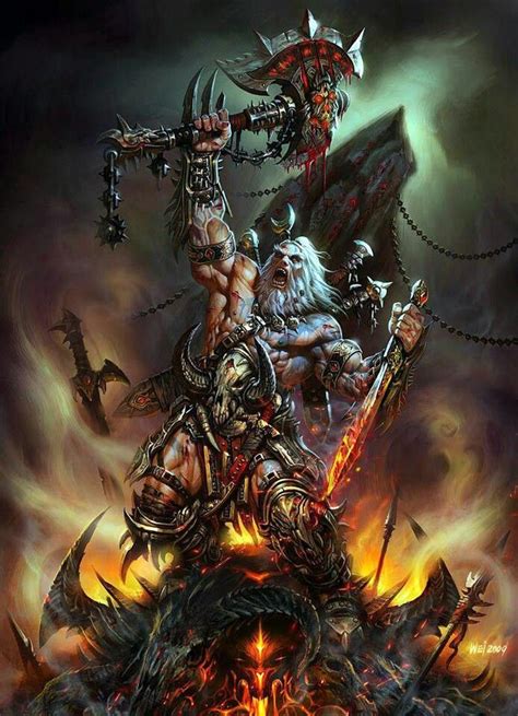 Diablo 3 Barbarian Fantasy Anime High Fantasy Fantasy Rpg Dark