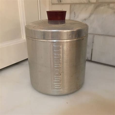 Metasco Aluminum Grease Canister With Strainer Made In Italy Etsy
