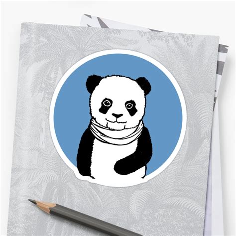 Chilly Panda Sticker By Lilanimalshop Redbubble