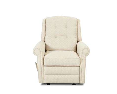 Transitional Manual Swivel Rocking Reclining Chair With