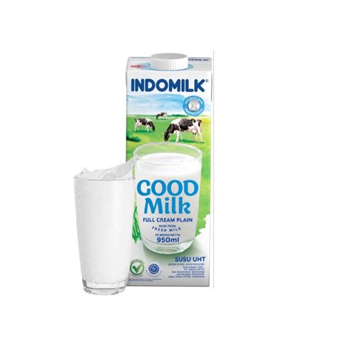 Jual Susu Uht Indomilk Gojek Grab Full Cream Plain 950ml Shopee Indonesia