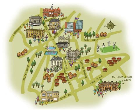 Harrogate City Centre Map