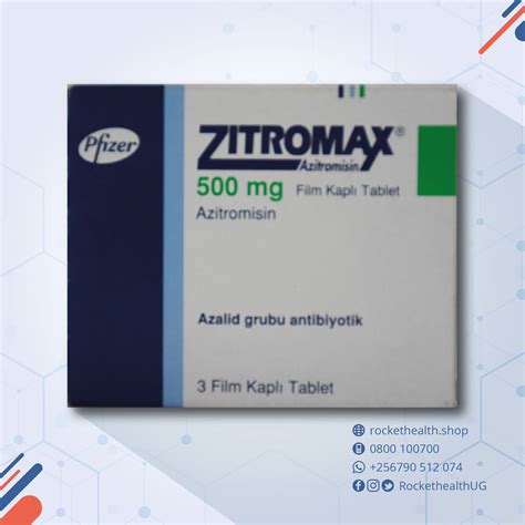 Azithromycin 500mg Tablet Zithromax 3s Rocket Health