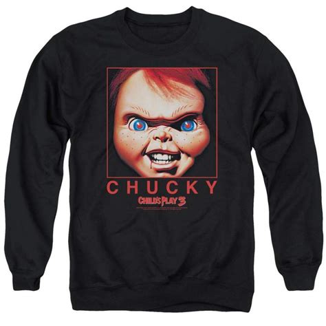 Childs Play Chucky Squared Adult Crewneck Sweatshirt Freeclothing