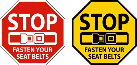 stop fasten your seat belts sign on white background 6799833 vector art at vecteezy