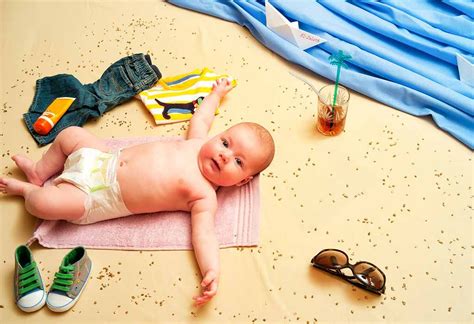 🎖 11 ideas de sesión de fotos para bebés con temas de verano para probar en casa