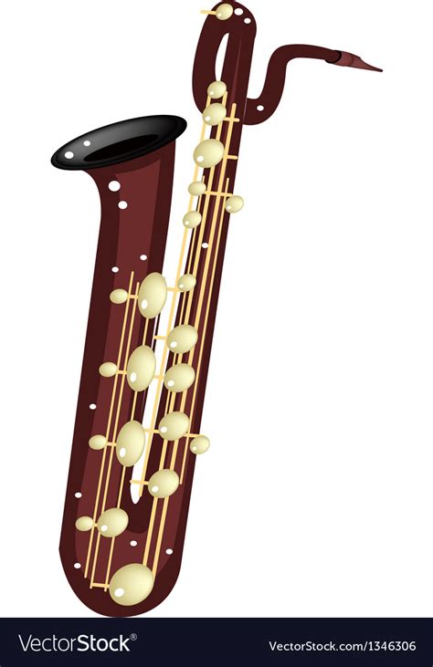 A Musical Baritone Saxophone Royalty Free Vector Image