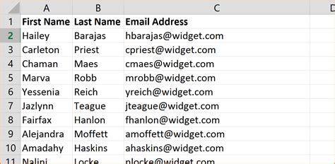 Excel Convert Names To Email Addresses Skillforge