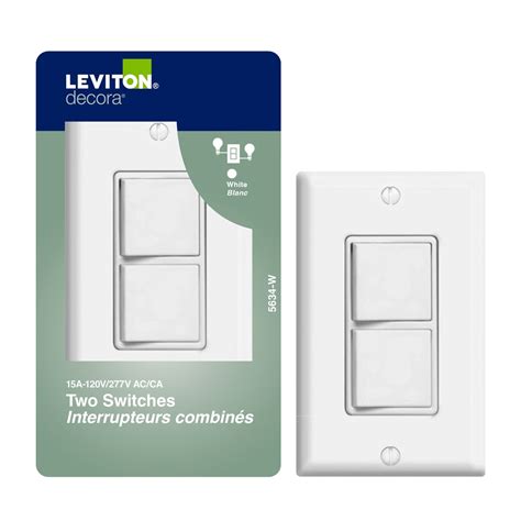 Leviton Decora Combination Switchswitch White The Home Depot Canada