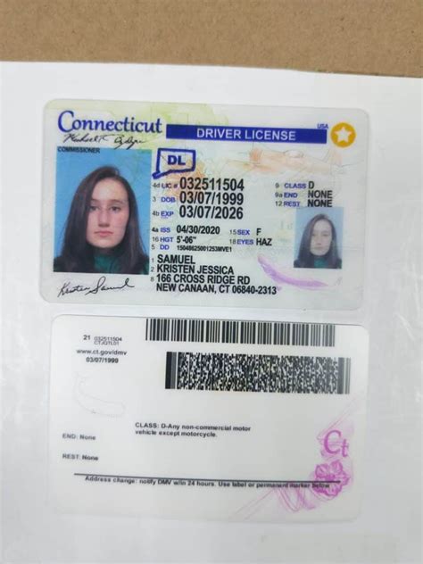 Connecticut Driving License Psd Template Driving License Template
