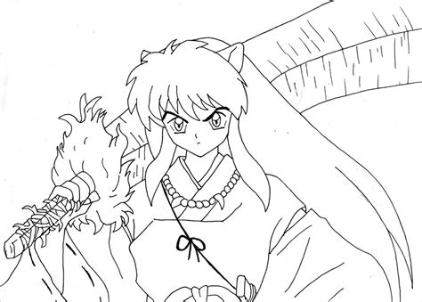 14 Coloring Pages Of Inuyasha Print Color Craft
