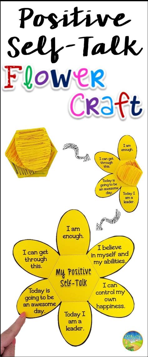 Teenage years are not easy. Positive Self Talk Flower Craft | Positive self talk, Self ...