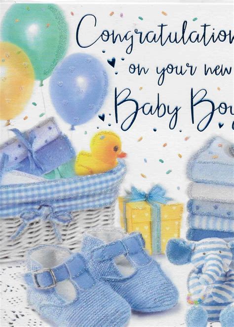 Congratulations On Your New Baby Boy Uk Office Products