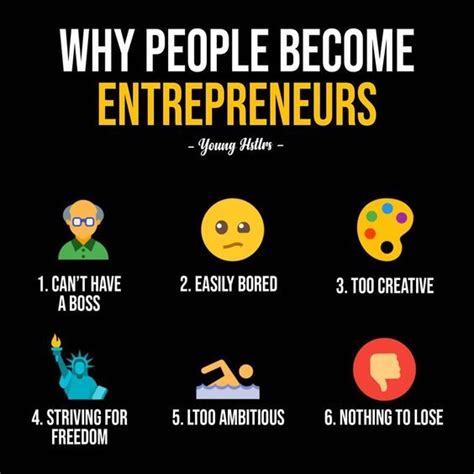 Why People Become Entrepreneurs Entrepreneur Infographic Online