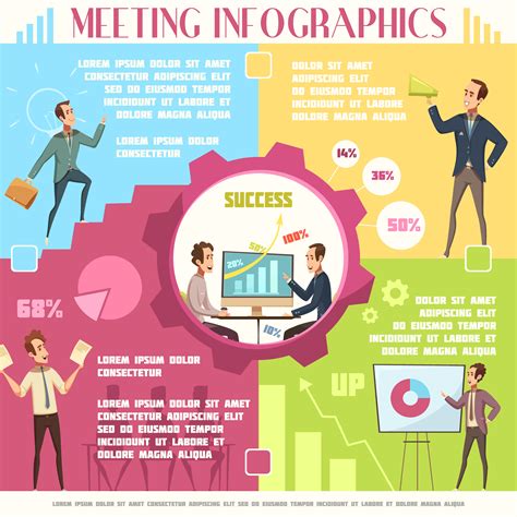 Business Meeting Infographic Set 481494 Vector Art at Vecteezy