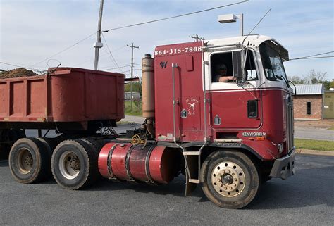 1991 Kenworth Cabover Pulling An Old Semi Dump A Photo On Flickriver
