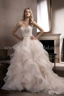 T192010 Sweetheart Strapless Lace Bodice And Organza Tulle Wedding