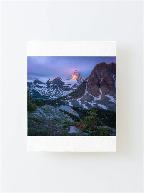 Mount Assiniboine Canada Mounted Print For Sale By Mattmacpherson